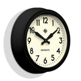 Newgate 50S Electric Clock Black - Front View