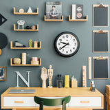 Newgate 50S Electric Clock Black - Side View