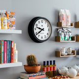 Newgate 50S Electric Clock Black - 45-Degree Angle