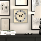 Newgate Jones Box Wall Clock Silver - Side View