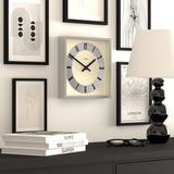 Newgate Jones Box Wall Clock Silver - Top-Down View