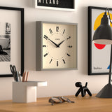 Newgate Jones Box Wall Clock Grey - Top-Down View