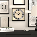 Newgate Jones Box Wall Clock Matte Black - Side View