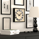 Newgate Jones Box Wall Clock Matte Black - Top-Down View