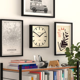 Newgate Jones Box Wall Clock Black - Top-Down View