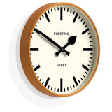 Newgate Jones Railway Wall Clock Orange - Front View