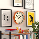 Newgate Jones Railway Wall Clock Orange - Top-Down View