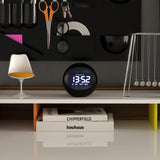 Newgate Centre Of The Earth Lcd Alarm Clock Black - Side View