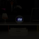 Newgate Centre Of The Earth Lcd Alarm Clock White - Top-Down View