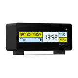 Newgate Futurama Lcd Alarm Clock Black Case Black Lens - Front View