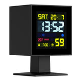 Newgate Monolith Lcd Alarm Clock Black - Front View