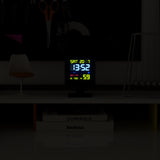 Newgate Monolith Lcd Alarm Clock Black - Top-Down View