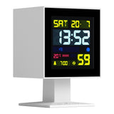 Newgate Monolith Lcd Alarm Clock White - Front View