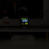 Newgate Monolith Lcd Alarm Clock White - Top-Down View