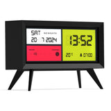 Newgate Spectronoma Lcd Alarm Clock Matte Black - Front View