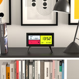 Newgate Spectronoma Lcd Alarm Clock Matte Black - Side View