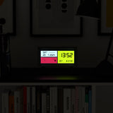 Newgate Spectronoma Lcd Alarm Clock Matte Black - Top-Down View
