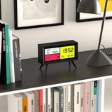 Newgate Spectronoma Lcd Alarm Clock Matte Black - 45-Degree Angle