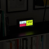 Newgate Spectronoma Lcd Alarm Clock Matte Black - Rear View