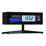 Newgate Supergenius Lcd Alarm Clock Matte Black - Front View