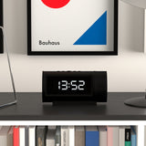 Newgate Pil Led Alarm Clock Black - Side View