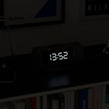 Newgate Pil Led Alarm Clock Black - Top-Down View