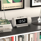 Newgate Pil Led Alarm Clock White - Top-Down View