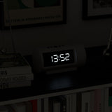 Newgate Pil Led Alarm Clock White - 45-Degree Angle