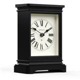 Newgate Time Lord Mantel Clock Matte Black - Front View