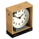 Newgate Theatre Mantel Clock Asparagus Green - Side View