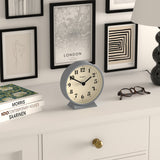 Newgate Theatre Mantel Clock French Navy - Top-Down View