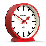 Newgate Railway Mantel Clock Fire Engine Red - Front View