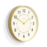 Newgate Monopoly Plywood Wall Clock With Yellow Hands - Front View