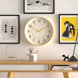 Newgate Monopoly Plywood Wall Clock With Yellow Hands - Side View