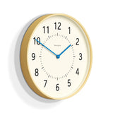 Newgate Monopoly Plywood Wall Clock With Blue Hands - Front View