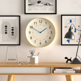 Newgate Monopoly Plywood Wall Clock With Blue Hands - Side View