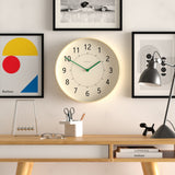 Newgate Monopoly Plywood Wall Clock With Green Hands - Side View