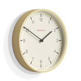 Newgate Mr Clarke Clock Pale Wood Arabic Dial 28 - Front View