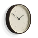 Newgate Mr Clarke Clock Dark Wood Marker Dial 28 - Front View
