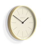 Newgate Mr Clarke Clock Pale Wood Marker Dial 40 - Front View