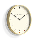 Newgate Mr Clarke Clock Pale Wood Dot Dial - Front View