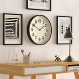 Newgate Mr Clarke Clock Dark Wood Hopscotch Dial - Top-Down View