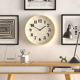 Newgate Mr Clarke Clock Pale Wood Hopscotch Dial - Side View
