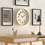 Newgate Mr Clarke Clock Pale Wood Hopscotch Dial - Top-Down View