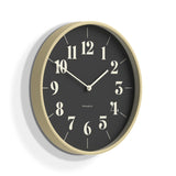 Newgate Mr Clarke Clock Pale Wood Reverse Hopscotch Dial - Front View