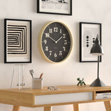Newgate Mr Clarke Clock Pale Wood Reverse Hopscotch Dial - Top-Down View