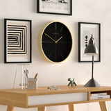 Newgate Mr Clarke Clock Pale Wood Reverse Hockey Dial - Top-Down View