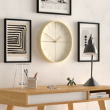 Newgate Mr Clarke Clock Pale Wood Hockey Dial - Top-Down View