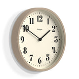 Newgate Number Four Wall Clock Matte Stone - Front View