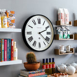 Newgate Number One Clock Italian Black - Side View